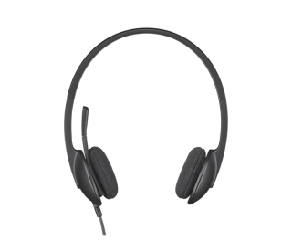 Гарнитура проводная Logitech Headset H340 USB черный