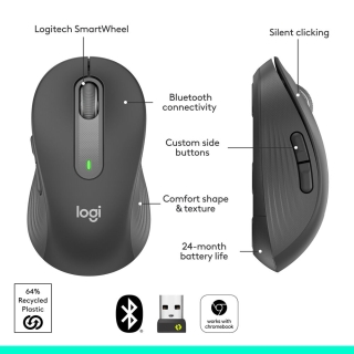 Мышь беспроводная Logitech Signature M650 Graphite