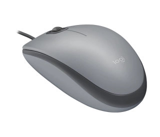 Мышь проводная Logitech M110 Silent Mid Gray