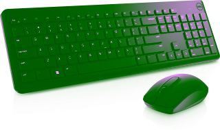 Беспроводной комплект клавиатура + мышь Dell KM3322W