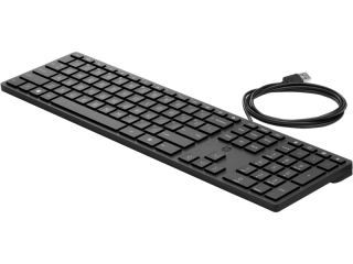 Клавиатура проводная HP 320K USB Black