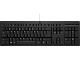 Клавиатура проводная HP 125 USB Black