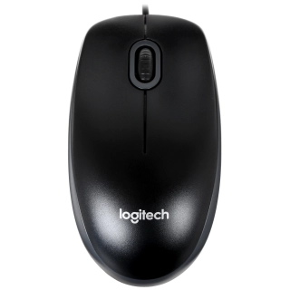 Мышь проводная Logitech B100 Black