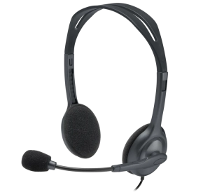 Гарнитура проводная Logitech Headset H111 Black