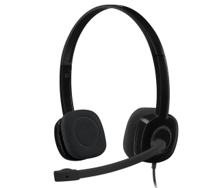 Гарнитура проводная Logitech Headset H151 Black