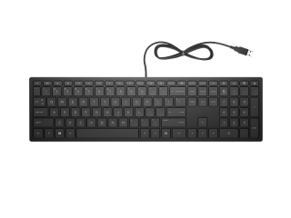 Клавиатура проводная HP 300 USB Black
