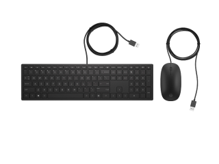 Проводной комплект клавиатура + мышь HP 400