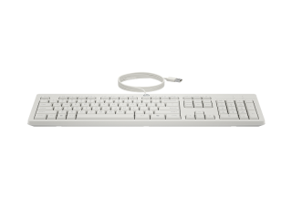 Проводной комплект клавиатура + мышь HP 225 White