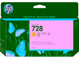 Картридж HP 728 Yellow 130 ml