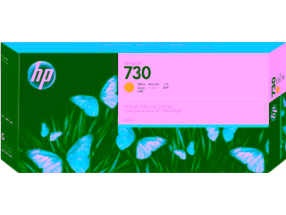 Картридж HP 730 Yellow 300 ml