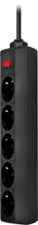 Сетевой фильтр Defender ES 5 - 5м, 5 розеток черный