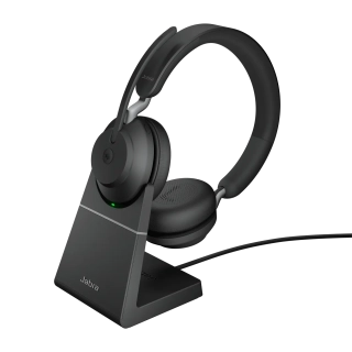 Гарнитура беспроводная Jabra Evolve2 65 Link380c MS Stereo Stand Black