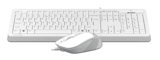 Проводной комплект клавиатура + мышь A4Tech Fstyler F1010 White