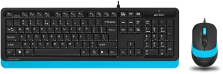 Проводной комплект клавиатура + мышь A4Tech Fstyler F1010 Blue