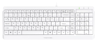 Проводной комплект клавиатура + мышь A4Tech Fstyler F1512S White