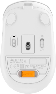 Мышь беспроводная A4Tech Fstyler FB10CS Grayish White