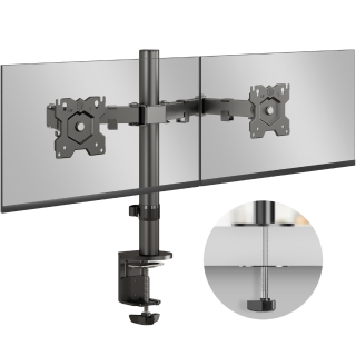 Кронштейн для мониторов ONKRON D221E, настольный, 2 монитора