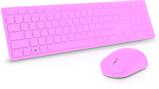 Беспроводной комплект клавиатура + мышь Dell KM5221W White